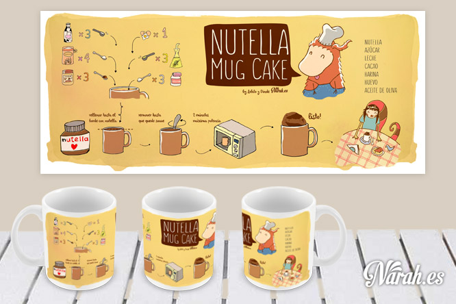 Tazarecetas Nutella Mug Cake (postre)