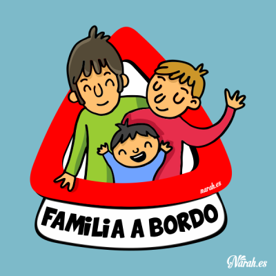 Bebé a bordo monoparental