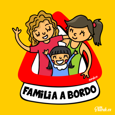 Bebé a bordo Monoparental