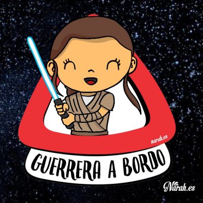 guerrera jedi a bordo narah