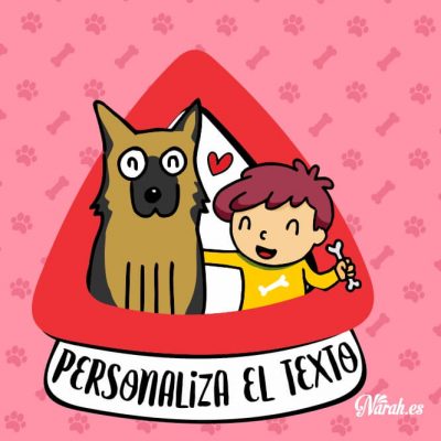 Perro pastor 02 y niño a bordo